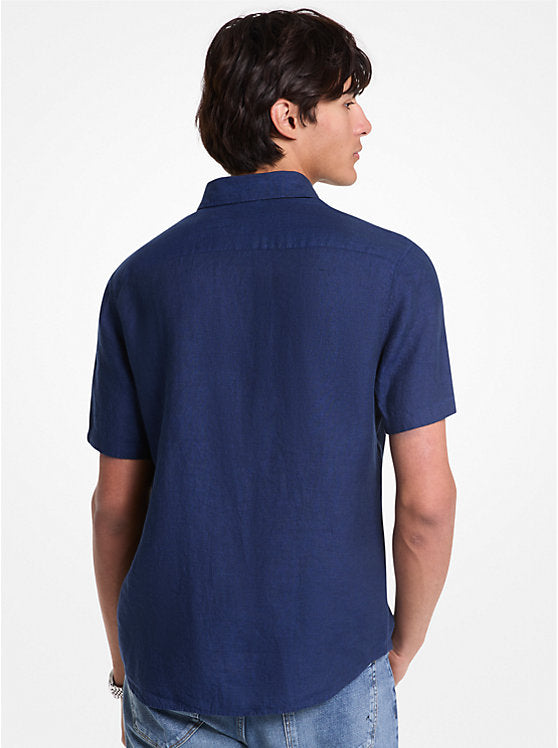 Michael Kors Slim-Fit Linen Shirt