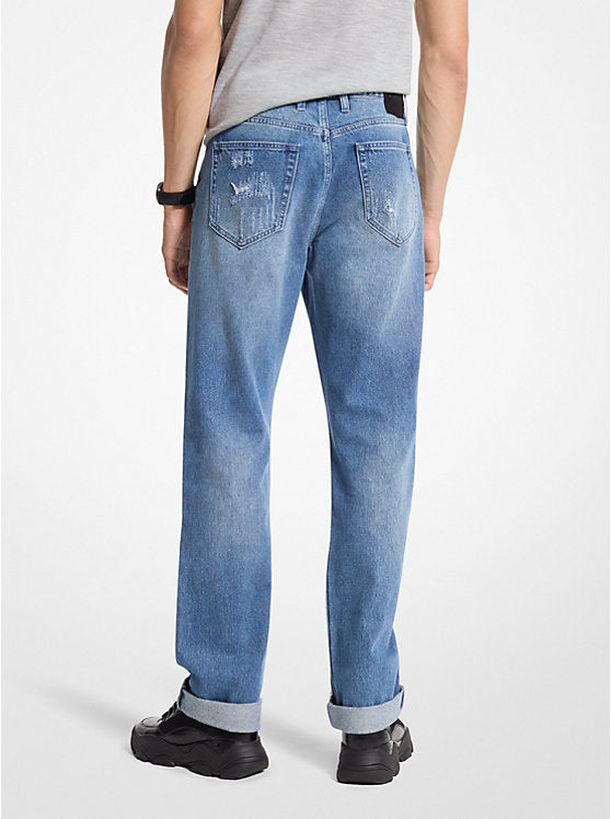 Michael Kors Finn Distressed Denim Jeans