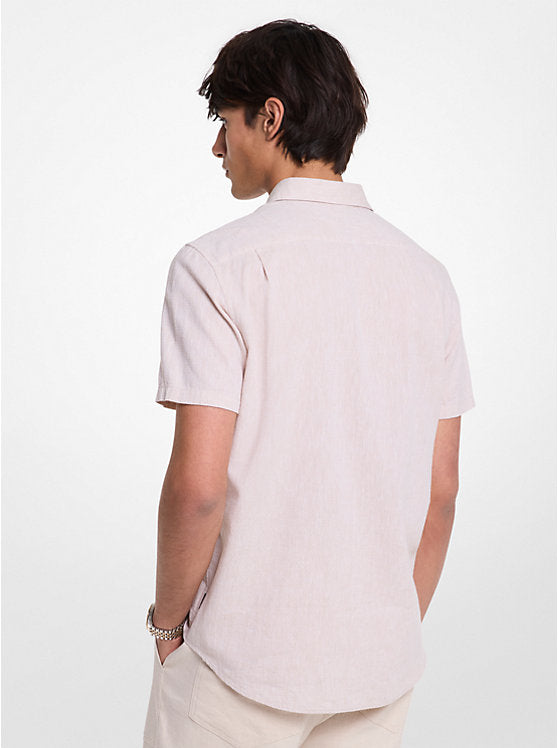 Michael Kors Dot Linen and Cotton Shirt