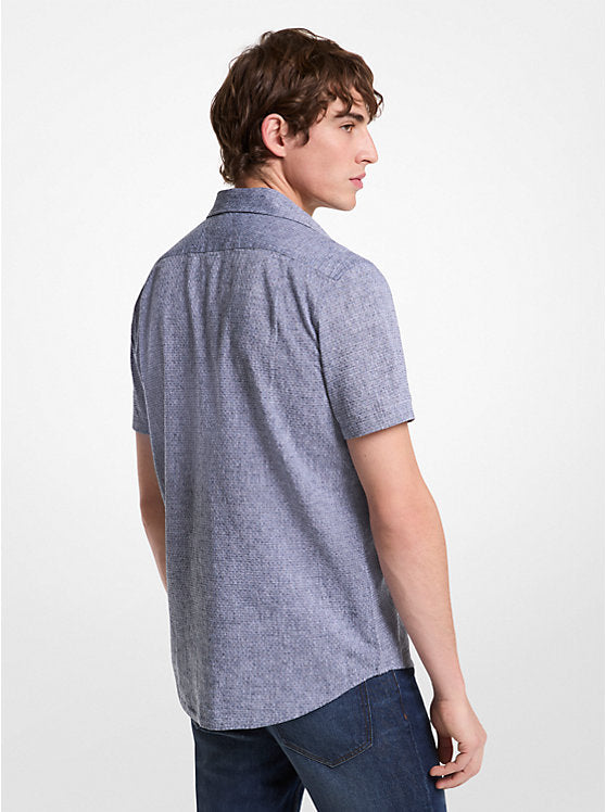 Michael Kors Dot Linen and Cotton Shirt