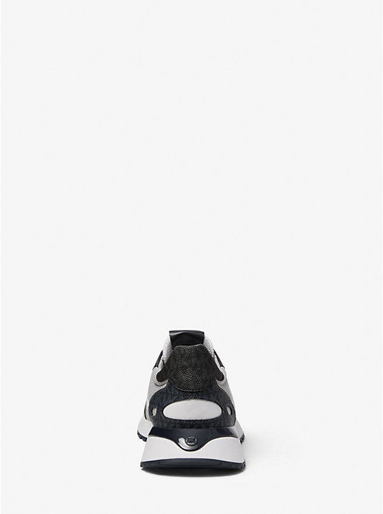 Michael Kors Miles Color-Block Logo and Mesh Trainer