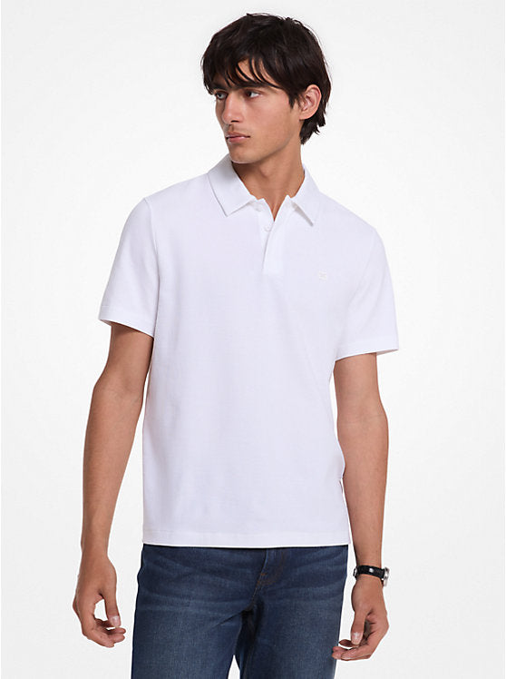 Michael Kors Stretch Cotton Piqué Polo Shirt