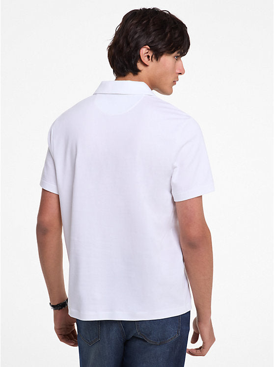 Michael Kors Stretch Cotton Piqué Polo Shirt