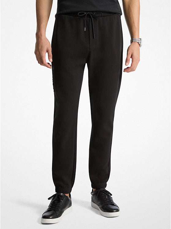 Michael Kors Logo Embossed Cotton Blend Joggers