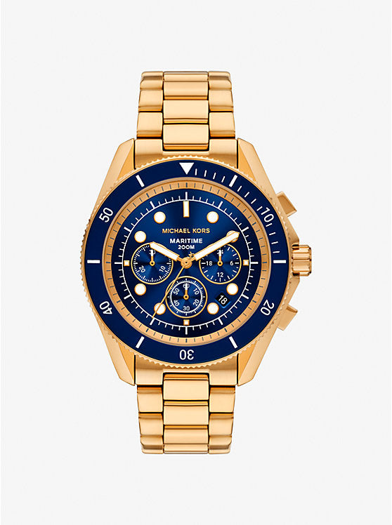 Michael Kors Oversized Maritime Gold-Tone Watch