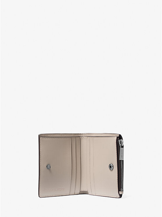 Michael Kors Edison Scratch-Resistant Crossgrain Leather Wallet