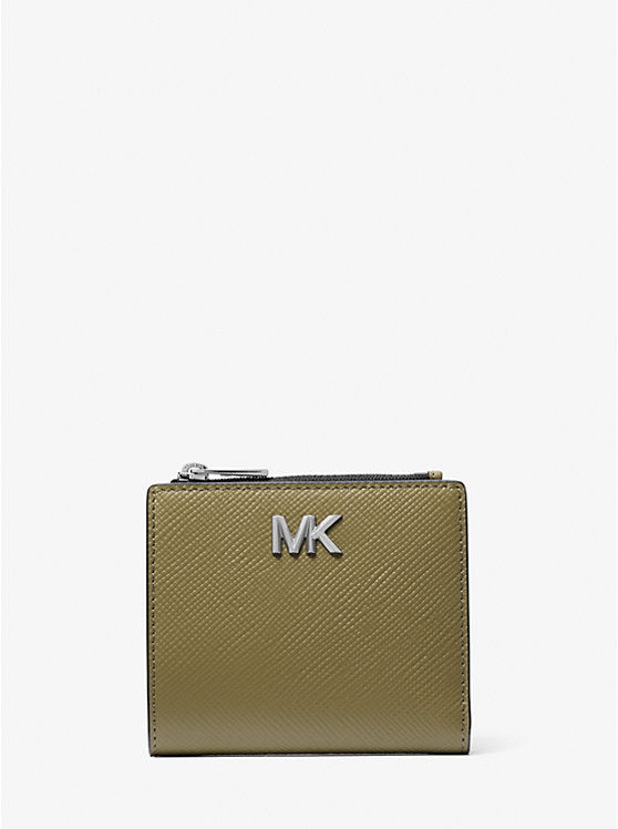 Michael Kors Edison Scratch-Resistant Crossgrain Leather Wallet