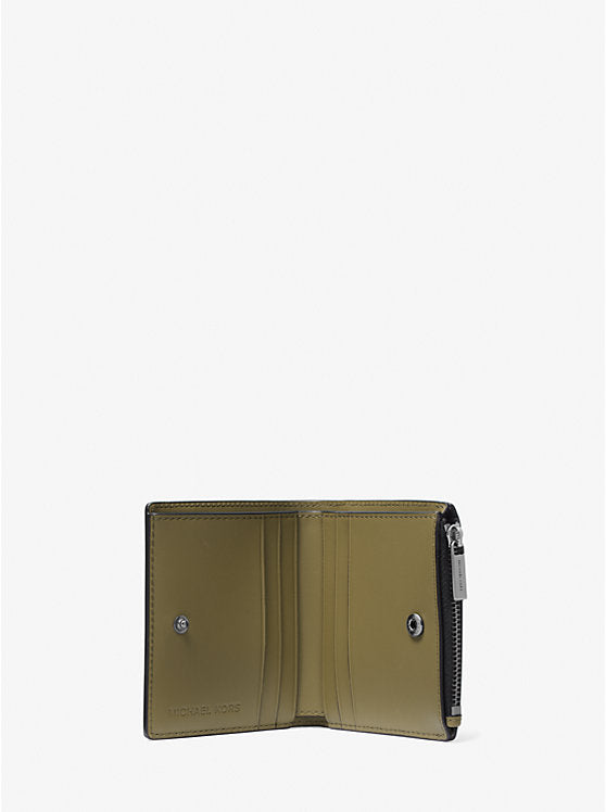 Michael Kors Edison Scratch-Resistant Crossgrain Leather Wallet