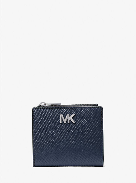 Michael Kors Edison Scratch-Resistant Crossgrain Leather Wallet