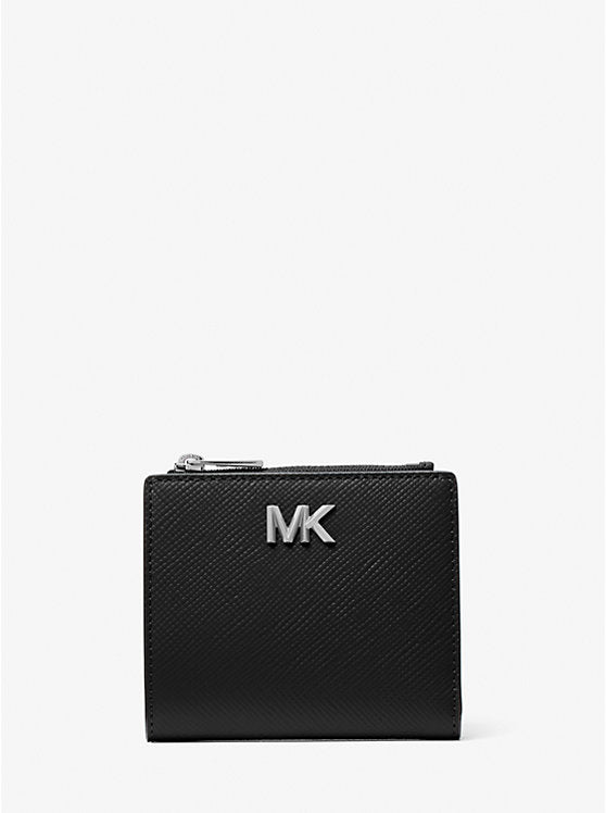 Michael Kors Edison Scratch-Resistant Crossgrain Leather Wallet