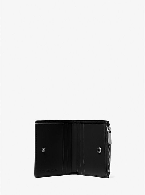 Michael Kors Edison Scratch-Resistant Crossgrain Leather Wallet