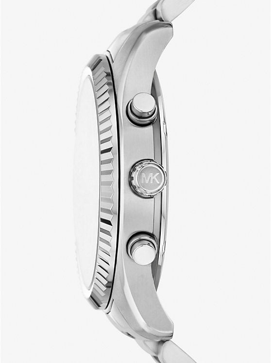 Michael Kors Oversized Lexington Silver-Tone Watch