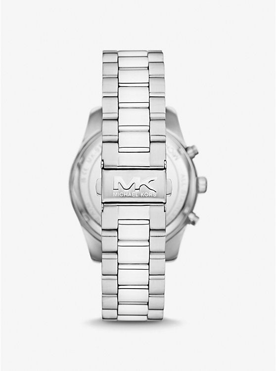 Michael Kors Oversized Lexington Silver-Tone Watch