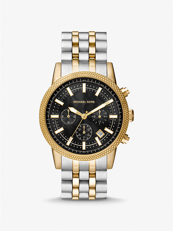 Michael Kors Outlet Oversized Hutton Two-Tone Watch