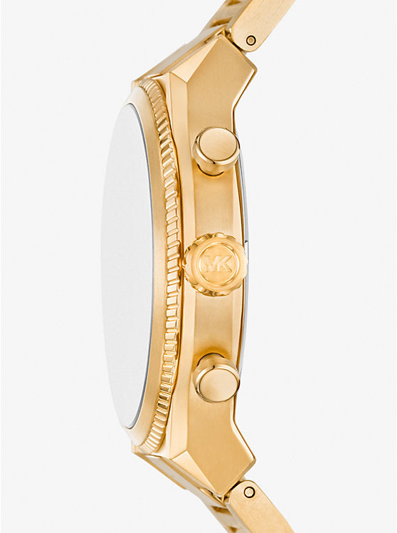 Michael Kors Oversized Panorama Gold-Tone Watch
