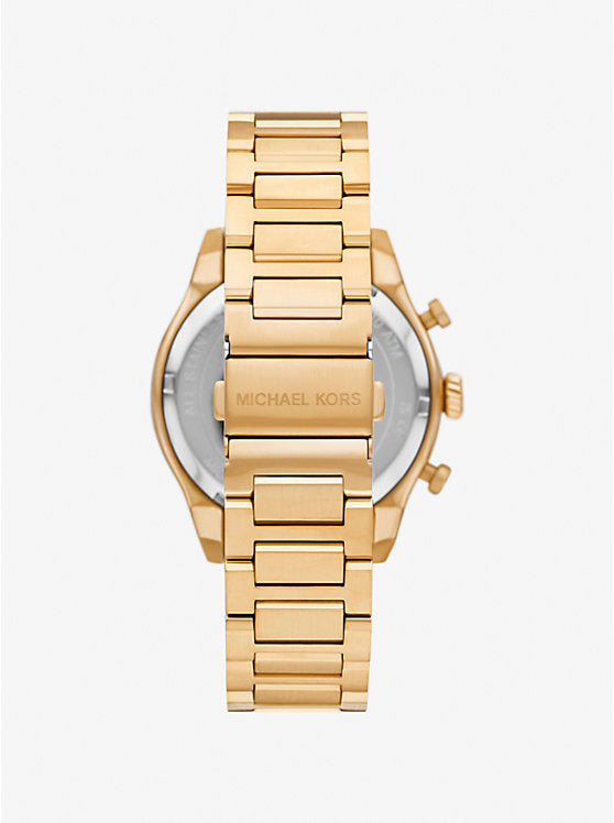 Michael Kors Oversized Panorama Gold-Tone Watch