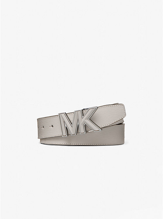 Michael Kors Logo Buckle Leather Belt