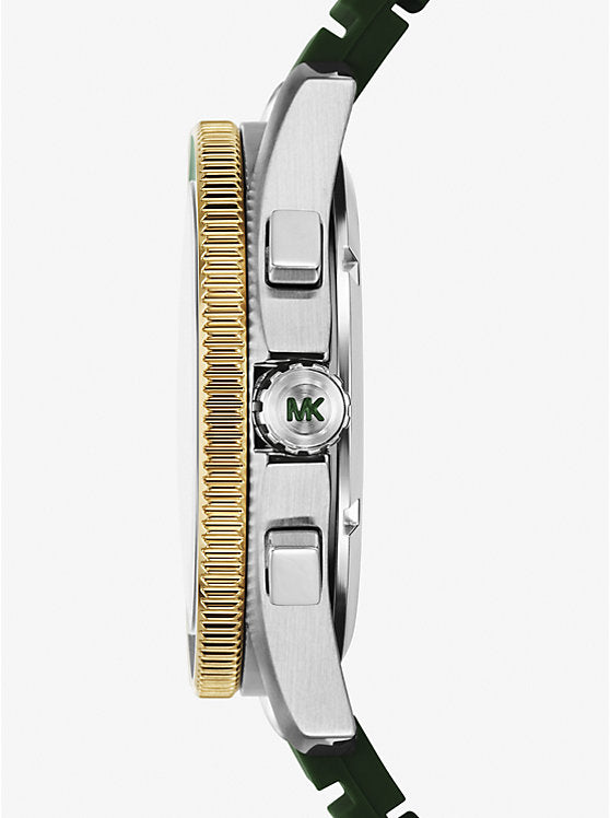 Michael Kors Oversized Maritime Two-Tone and Silicone Watch