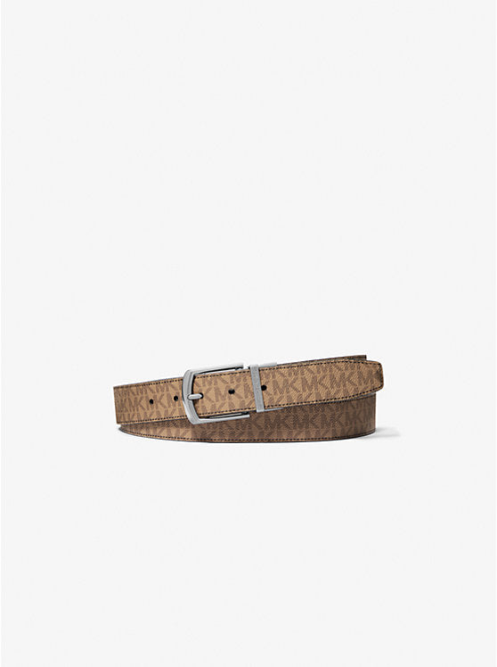 Michael Kors Reversible Signature Logo and Leather Belt