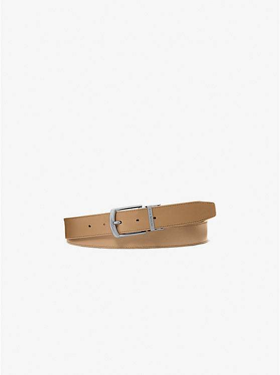 Michael Kors Reversible Signature Logo and Leather Belt