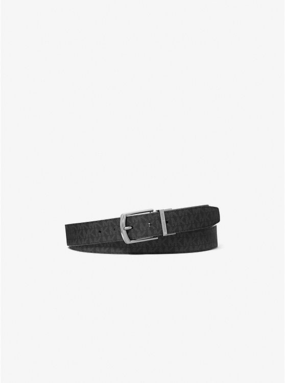 Michael Kors Reversible Signature Logo and Leather Belt