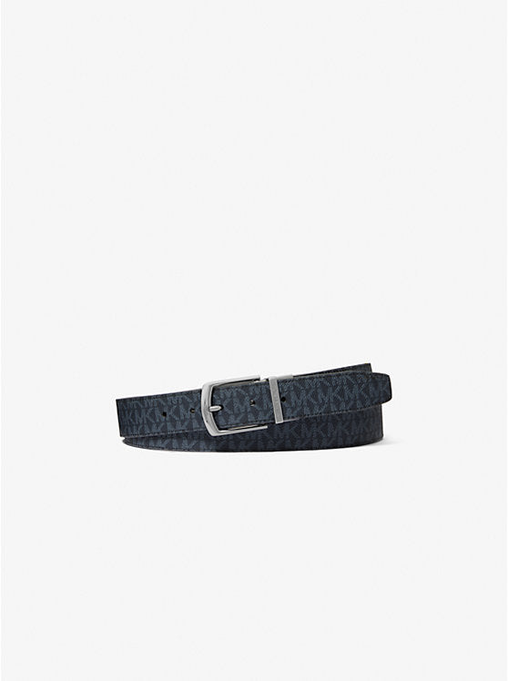 Michael Kors Reversible Signature Logo and Leather Belt