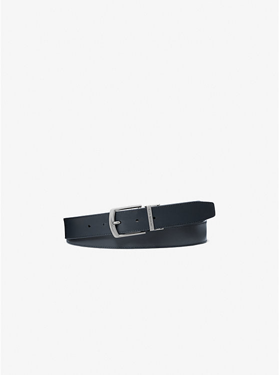 Michael Kors Reversible Signature Logo and Leather Belt