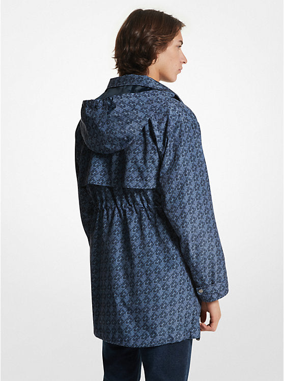 Michael Kors Empire Signature Logo Print Woven Anorak