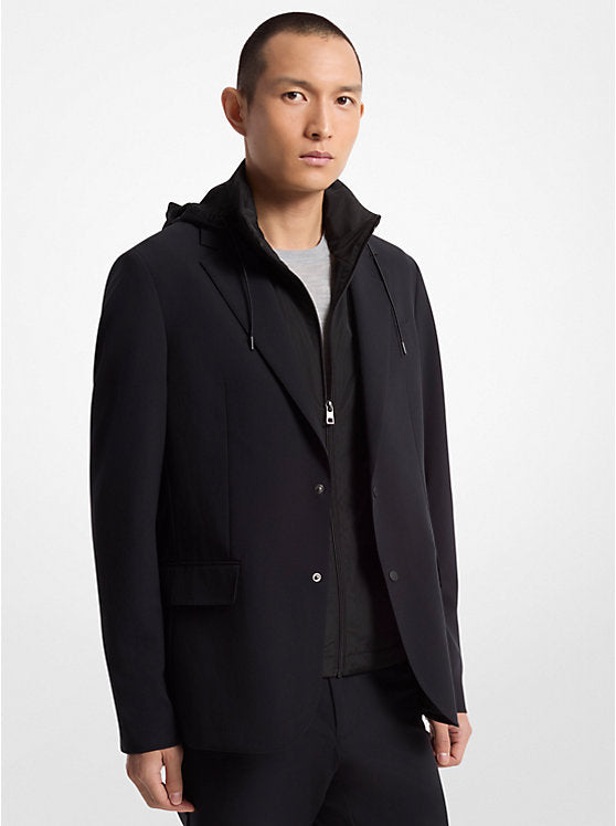 Michael Kors 2-in-1 Mixed-Media Blazer