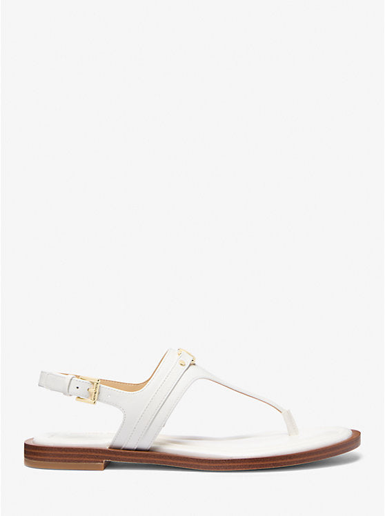 Michael Kors Mandy Leather T-Strap Sandal