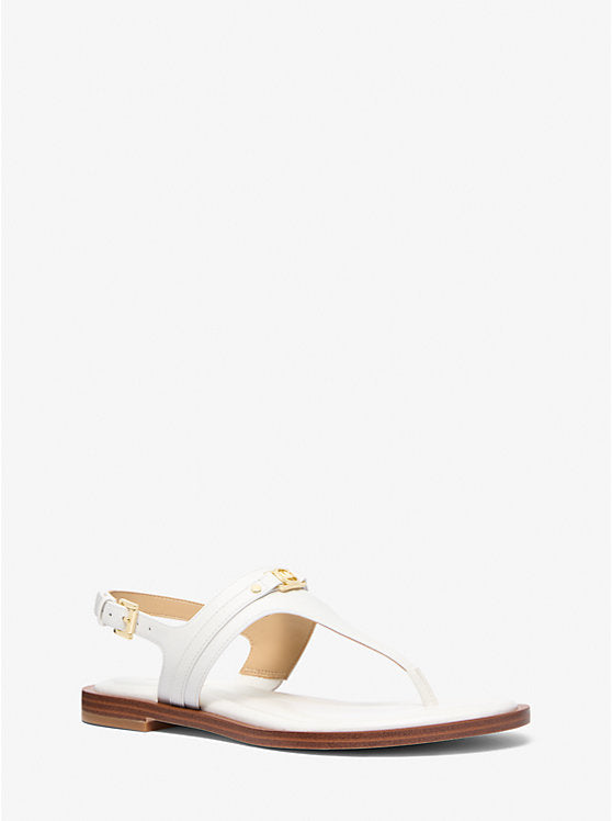 Michael Kors Mandy Leather T-Strap Sandal