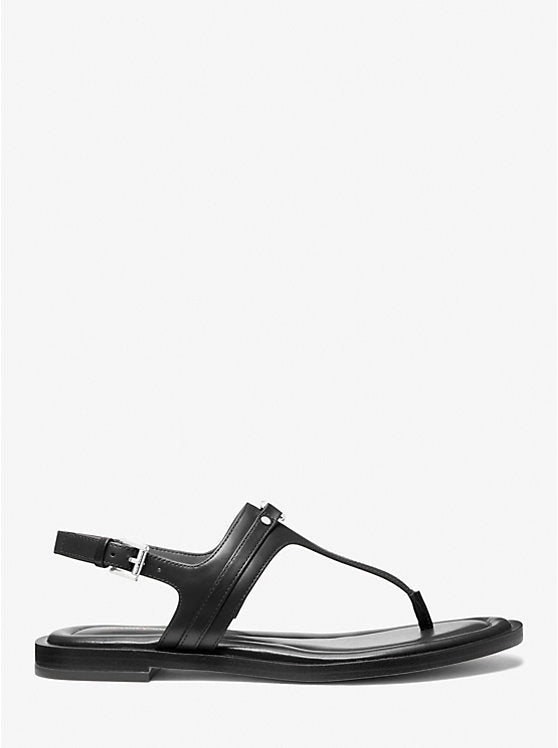 Michael Kors Mandy Leather T-Strap Sandal