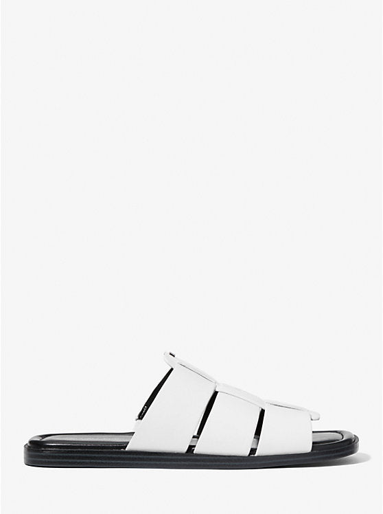 Michael Kors Indy Leather Slide Sandal