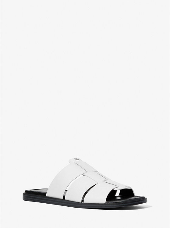 Michael Kors Indy Leather Slide Sandal