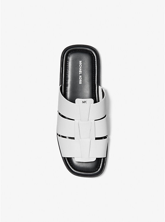 Michael Kors Indy Leather Slide Sandal