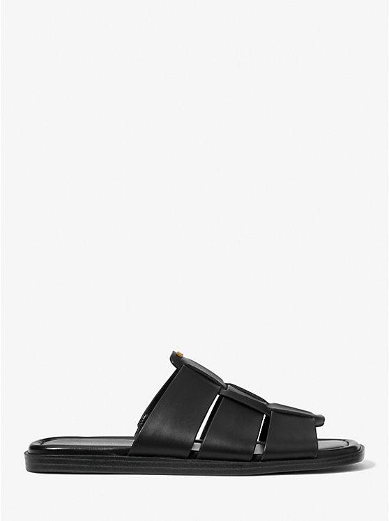 Michael Kors Indy Leather Slide Sandal