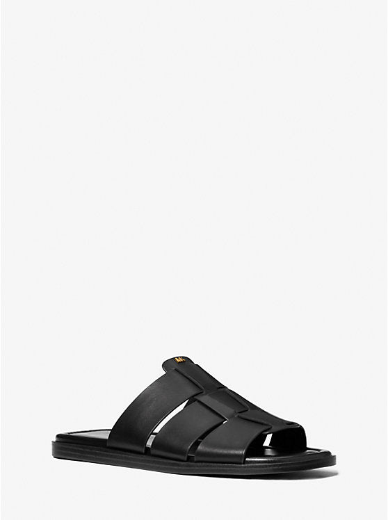 Michael Kors Indy Leather Slide Sandal