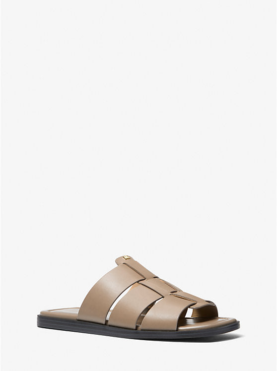 Michael Kors Indy Leather Slide Sandal