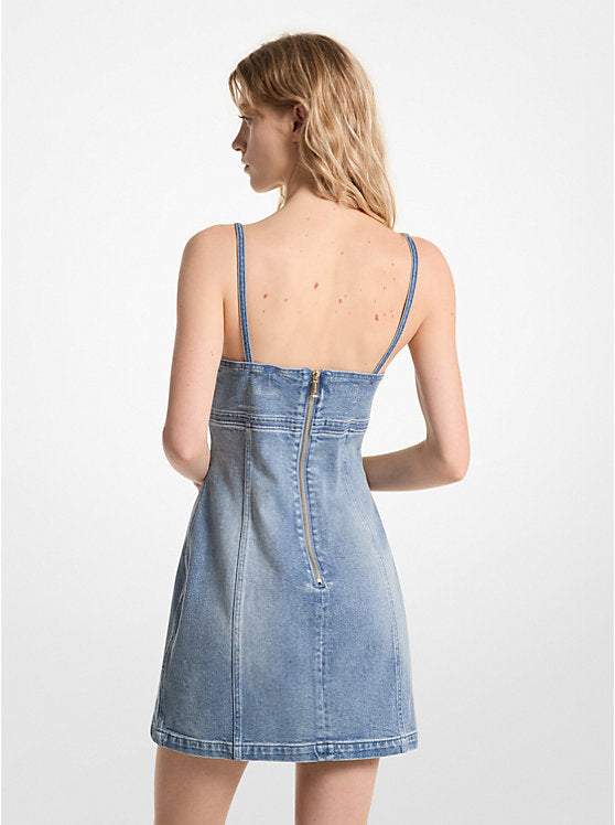 Michael Kors Stretch Denim Mini Dress