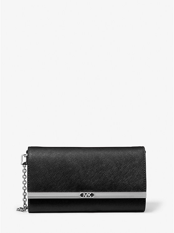 Michael Kors Mona Large Saffiano Leather Clutch