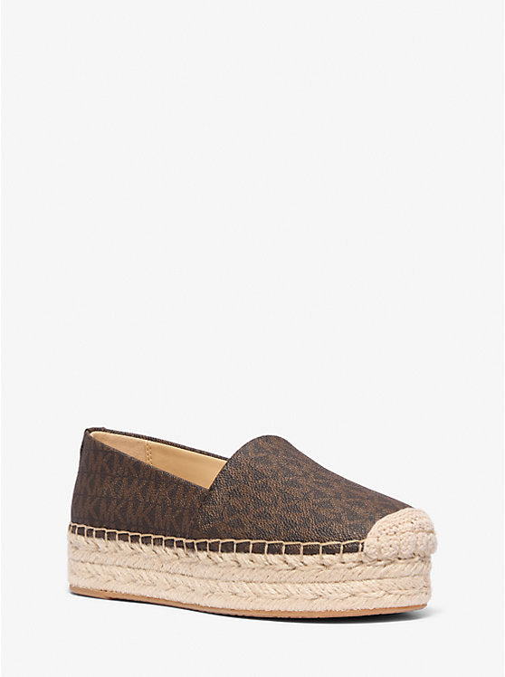 Michael Kors Lynn Signature Logo Platform Espadrille