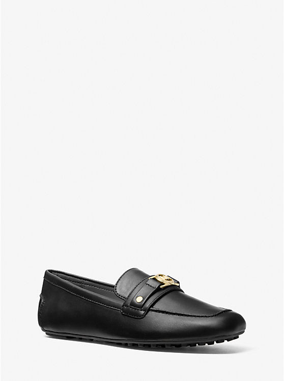 Michael Kors Mandy Leather Moccasin Loafer