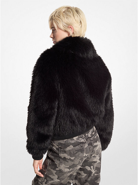 Michael Kors Faux Fur Bomber Jacket