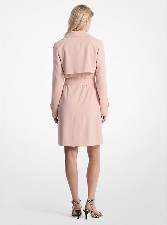 Michael Kors Draped Woven Trench Coat