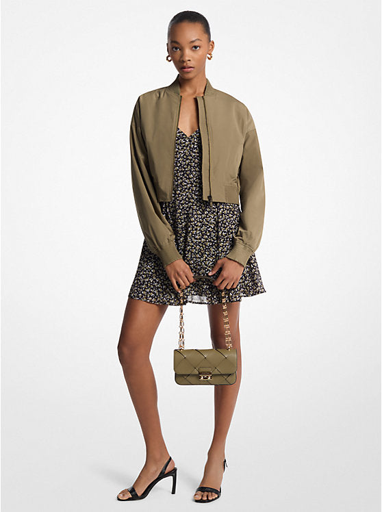 Michael Kors Cropped Bomber Jacket