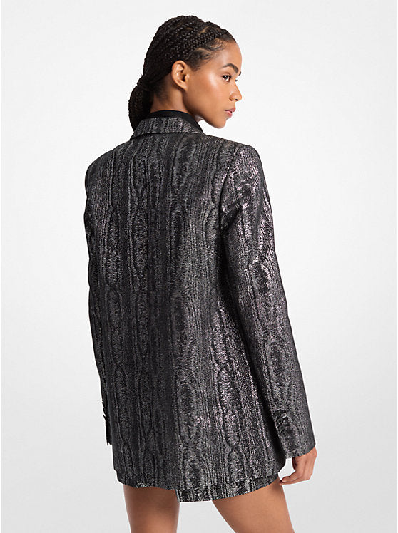 Michael Kors Metallic Moiré Blazer