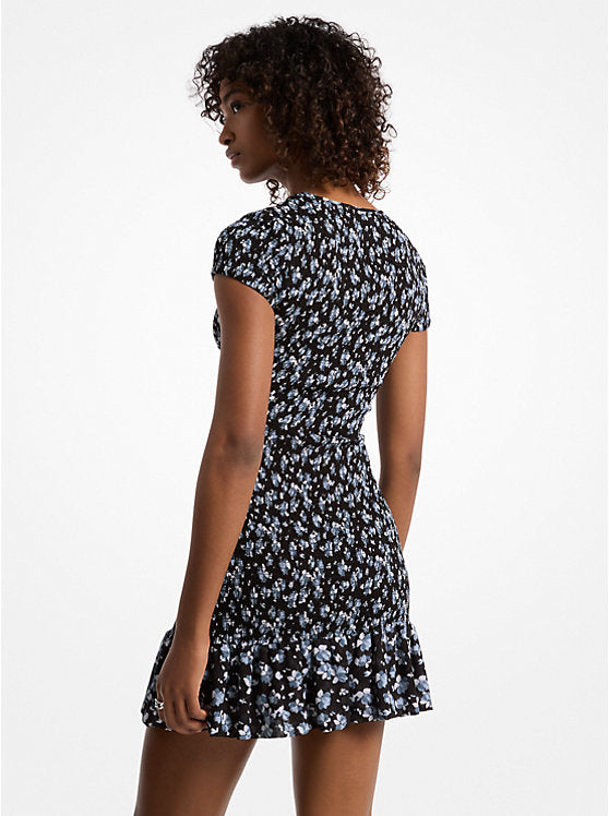Michael Kors Floral Print Georgette Dress