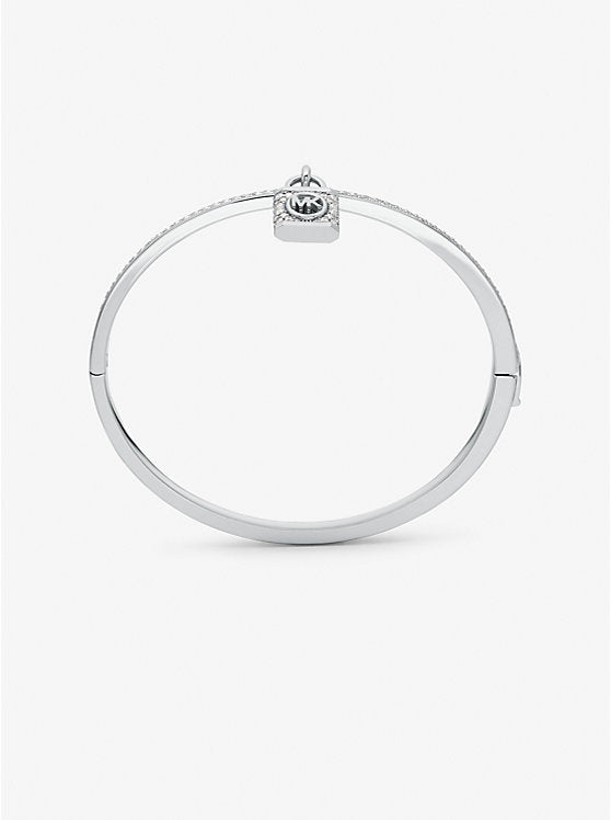 Michael Kors Precious Metal-Plated Brass Pavé Lock Bangle