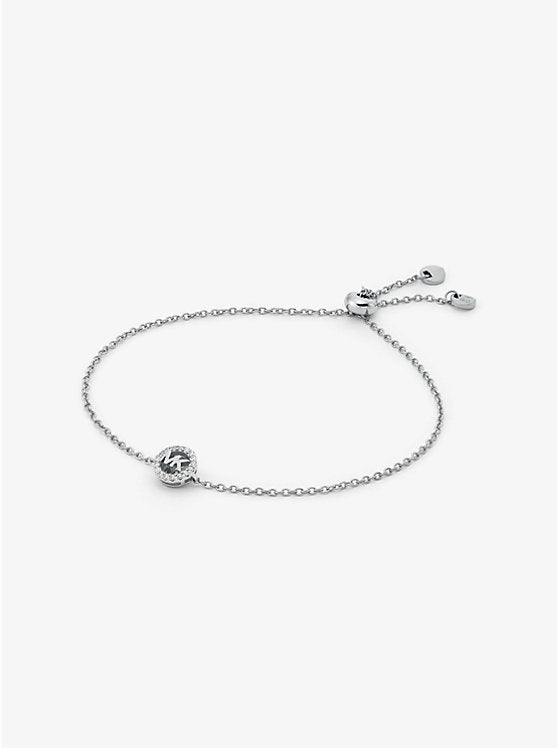 Michael Kors Fulton Precious Metal-Plated Sterling Silver Slider Bracelet