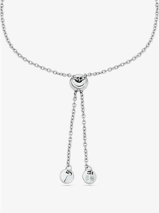 Michael Kors Fulton Precious Metal-Plated Sterling Silver Slider Bracelet